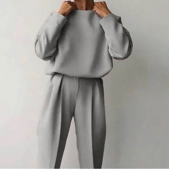 STYLEWE 2 piece set gray(oversized  loose fit - Picture 5 of 10